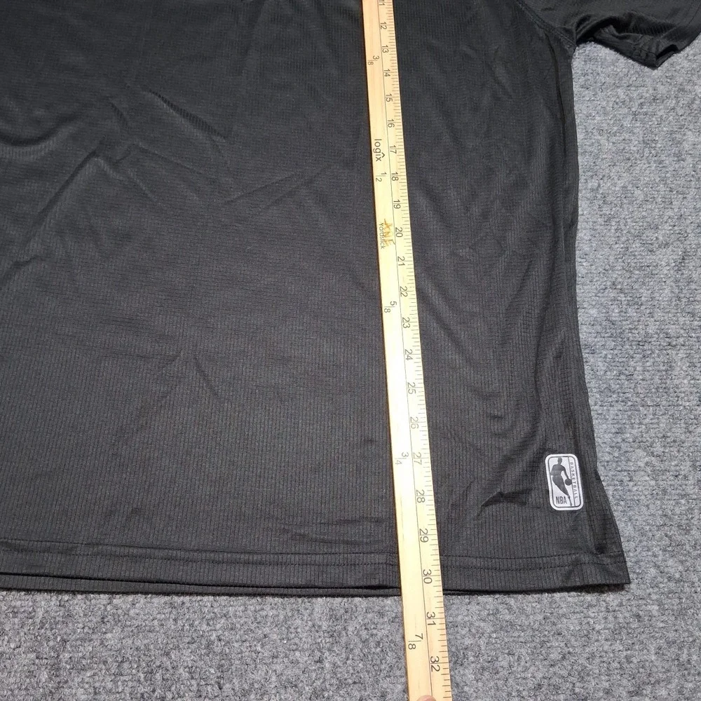 NBA Mens XL Black Performance Graphic T-Shirt Short Sleeve Basketball Gym‎ Top